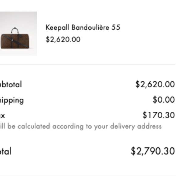 LOUIS CUITTON Keepall Bandoulière 55 bag - Picture 8 of 8